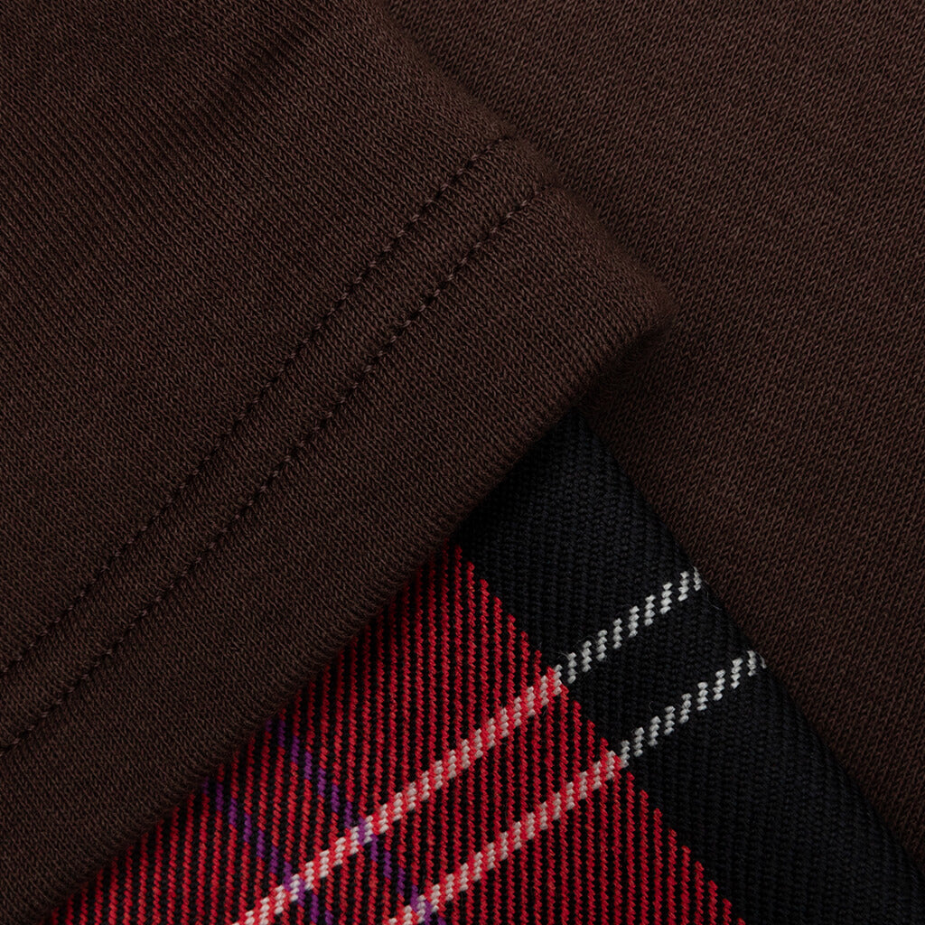 Layered Hooded Sweatshirt - Cacao