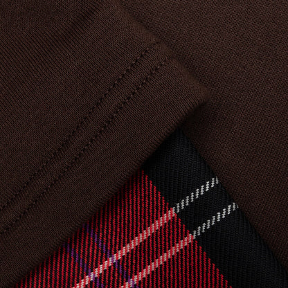 Layered Hooded Sweatshirt - Cacao