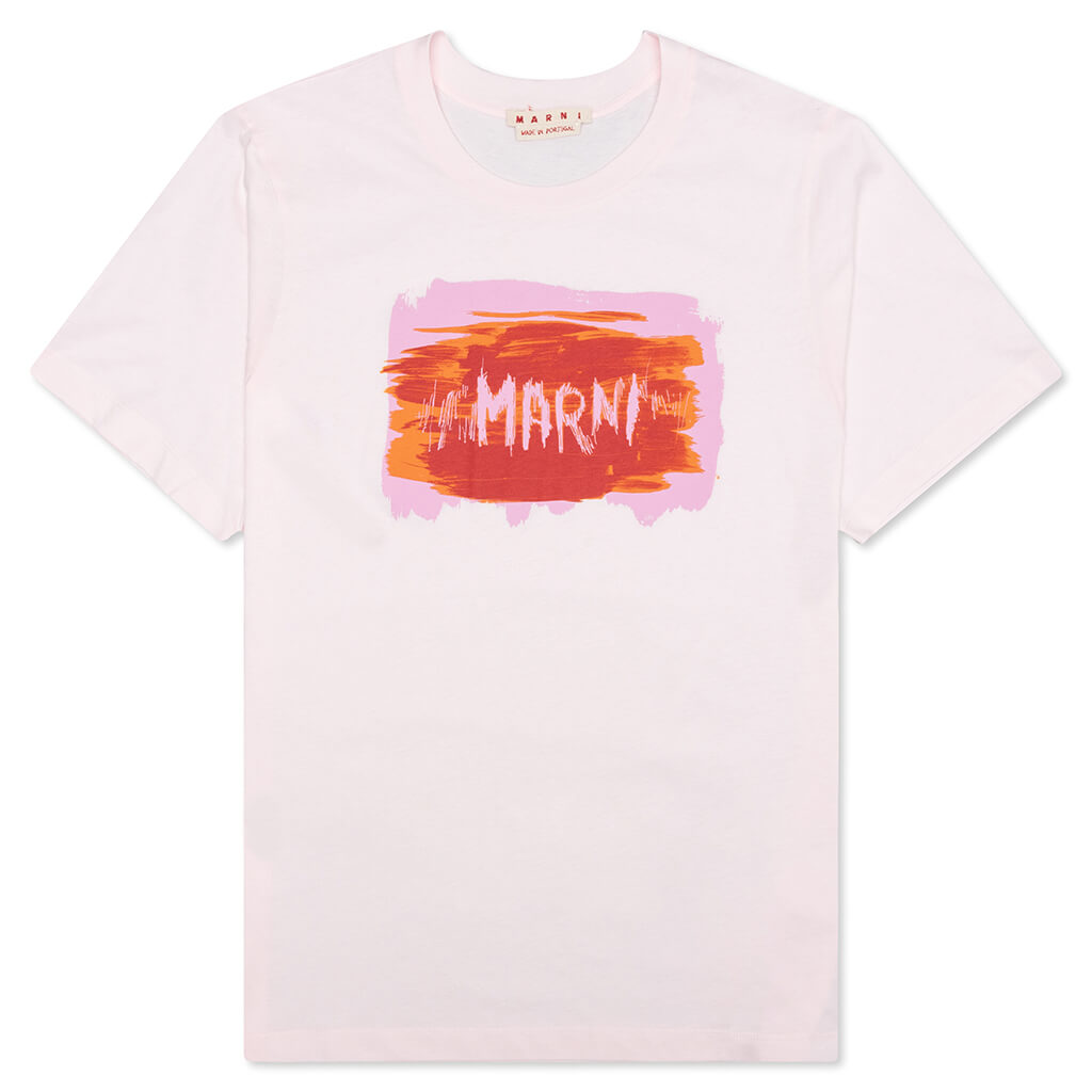 Cotton T-Shirt With Logo - Light Pink