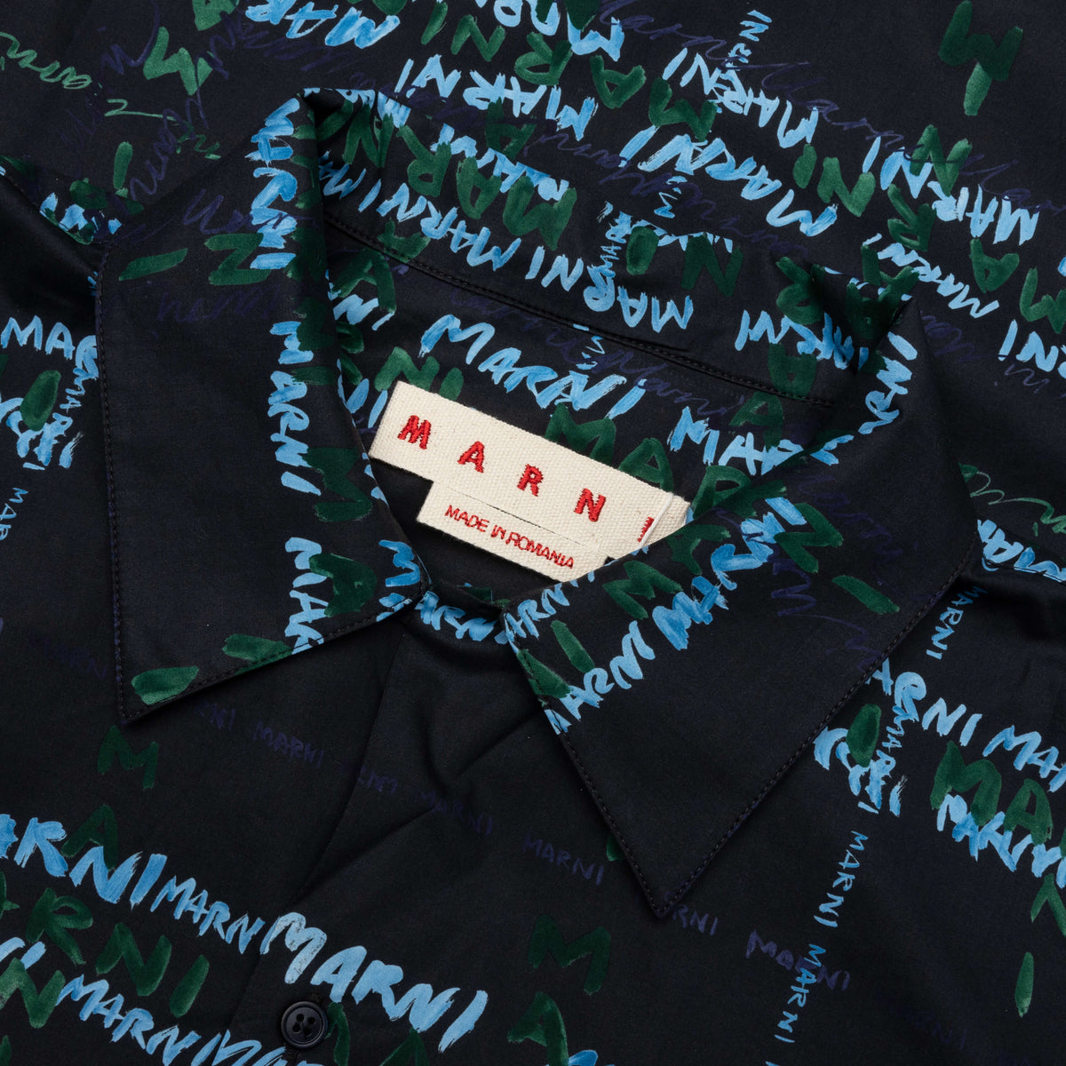 Camicia Logo Poplin S/S Shirt - Black