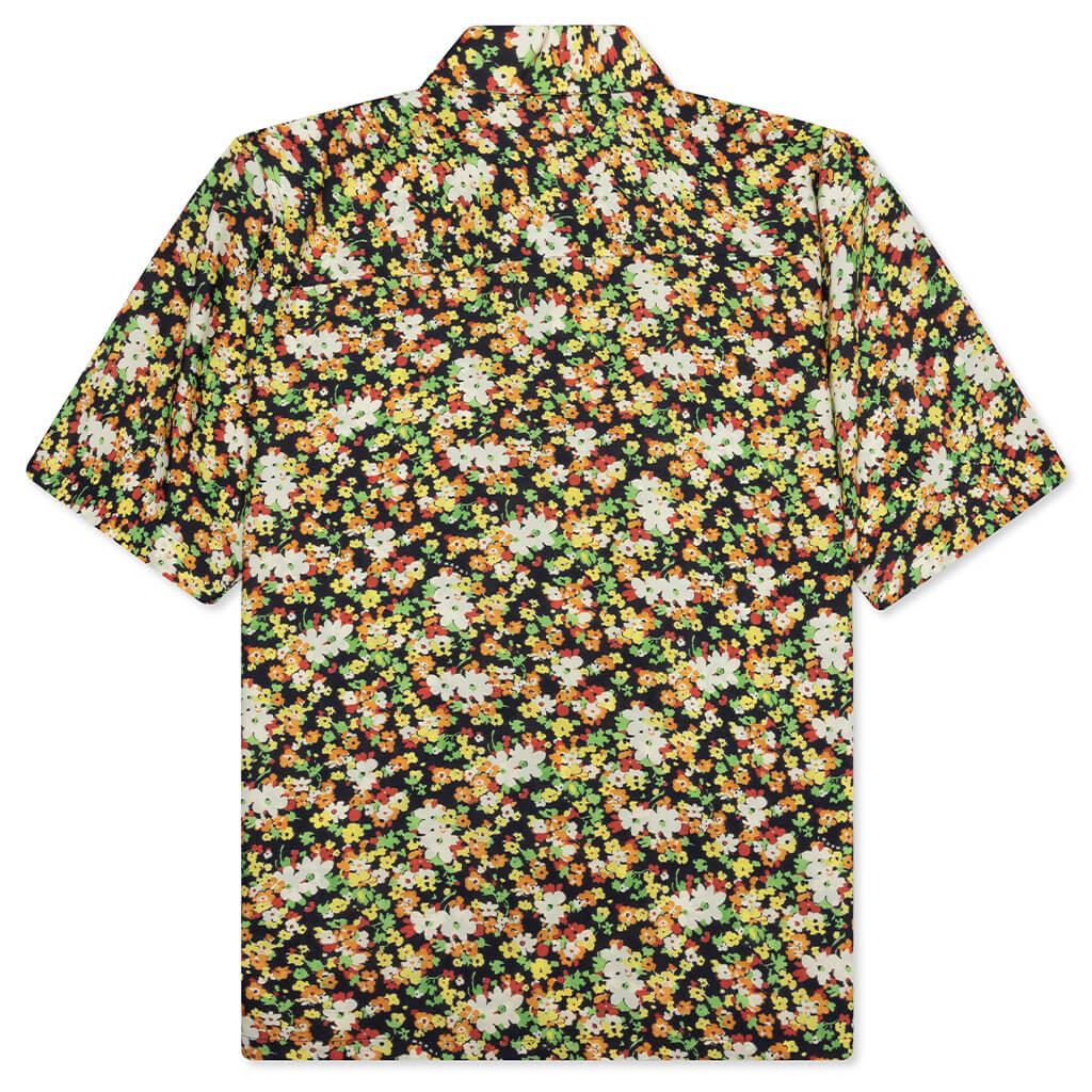 Flower Shirt - Black Floral Shorts