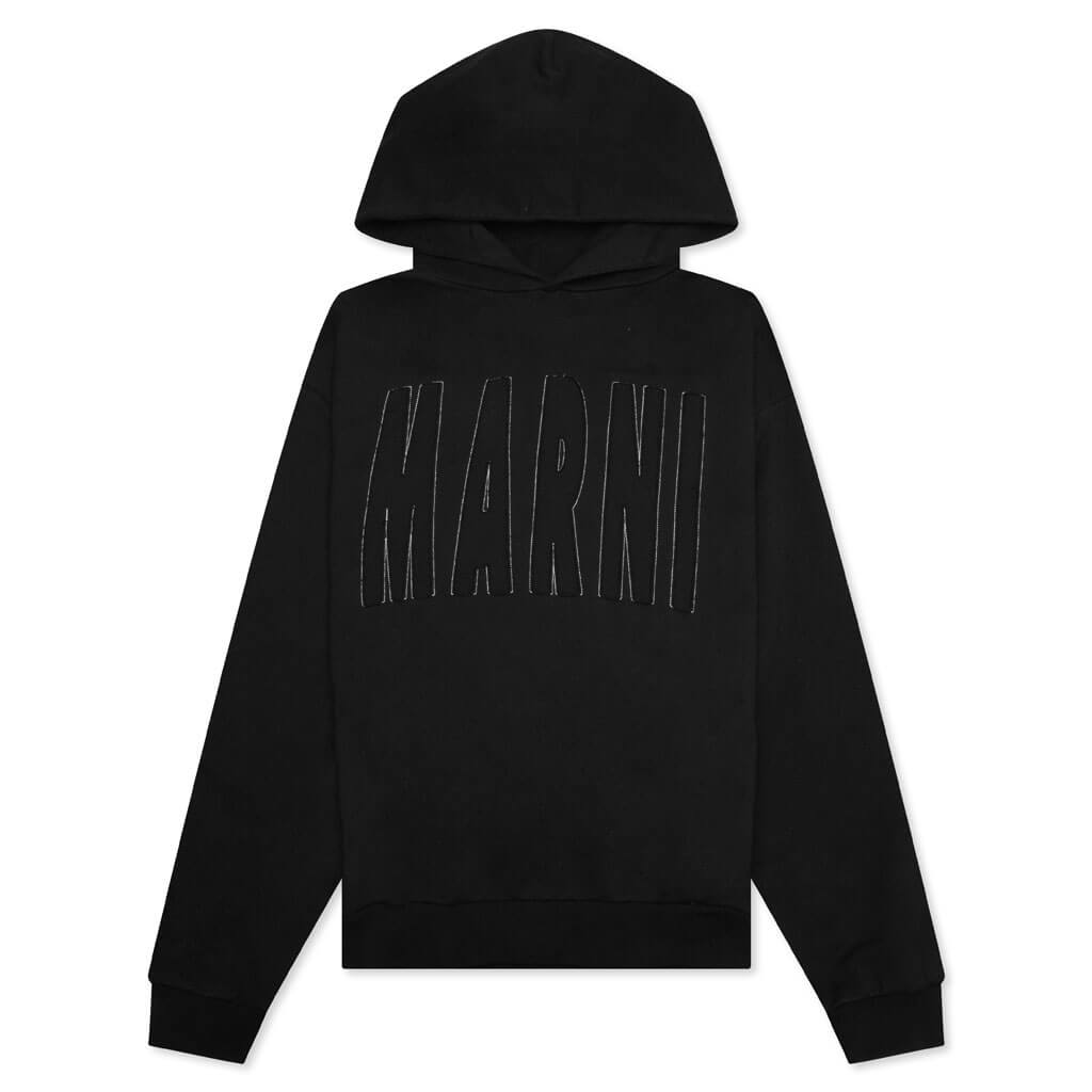 Cut & Sew Logo Sweatshirt - Black
