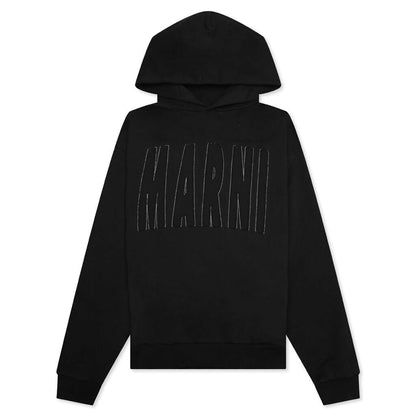Cut & Sew Logo Sweatshirt - Black