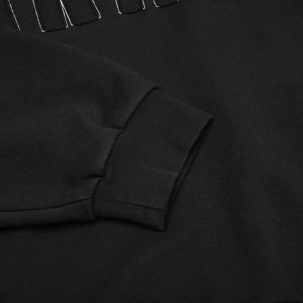Cut & Sew Logo Sweatshirt - Black