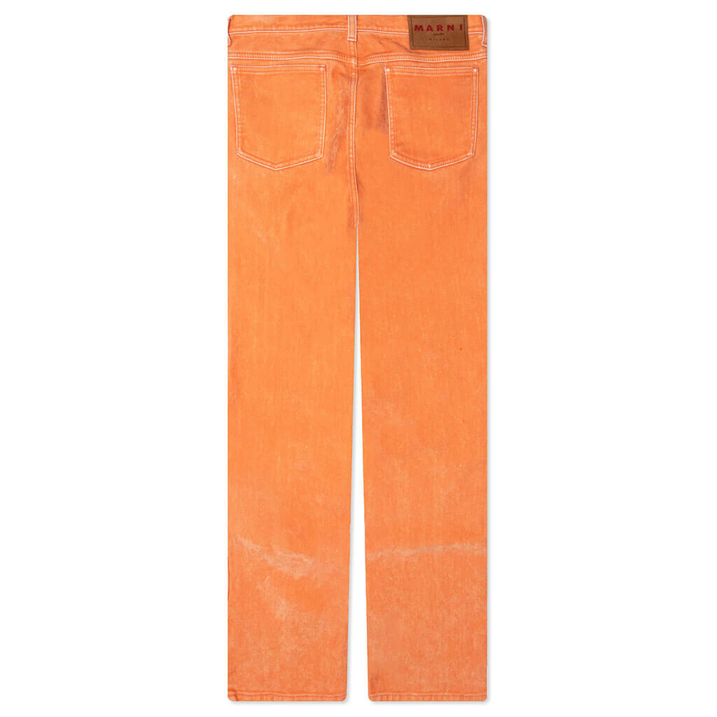 Flared 5 Pocket Trousers - Light Orange