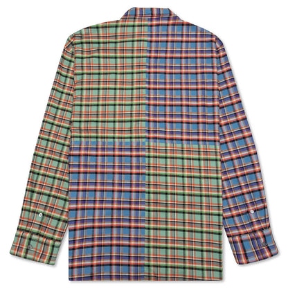 L/S Patchwork Shirt - Opal