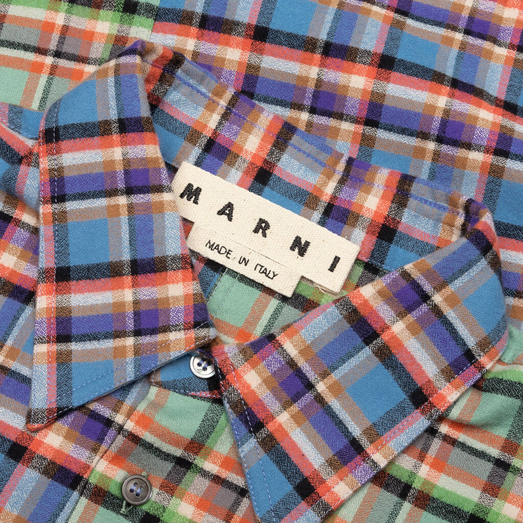 L/S Patchwork Shirt - Opal