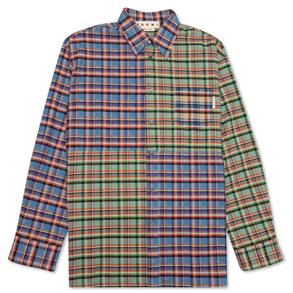 L/S Patchwork Shirt - Opal