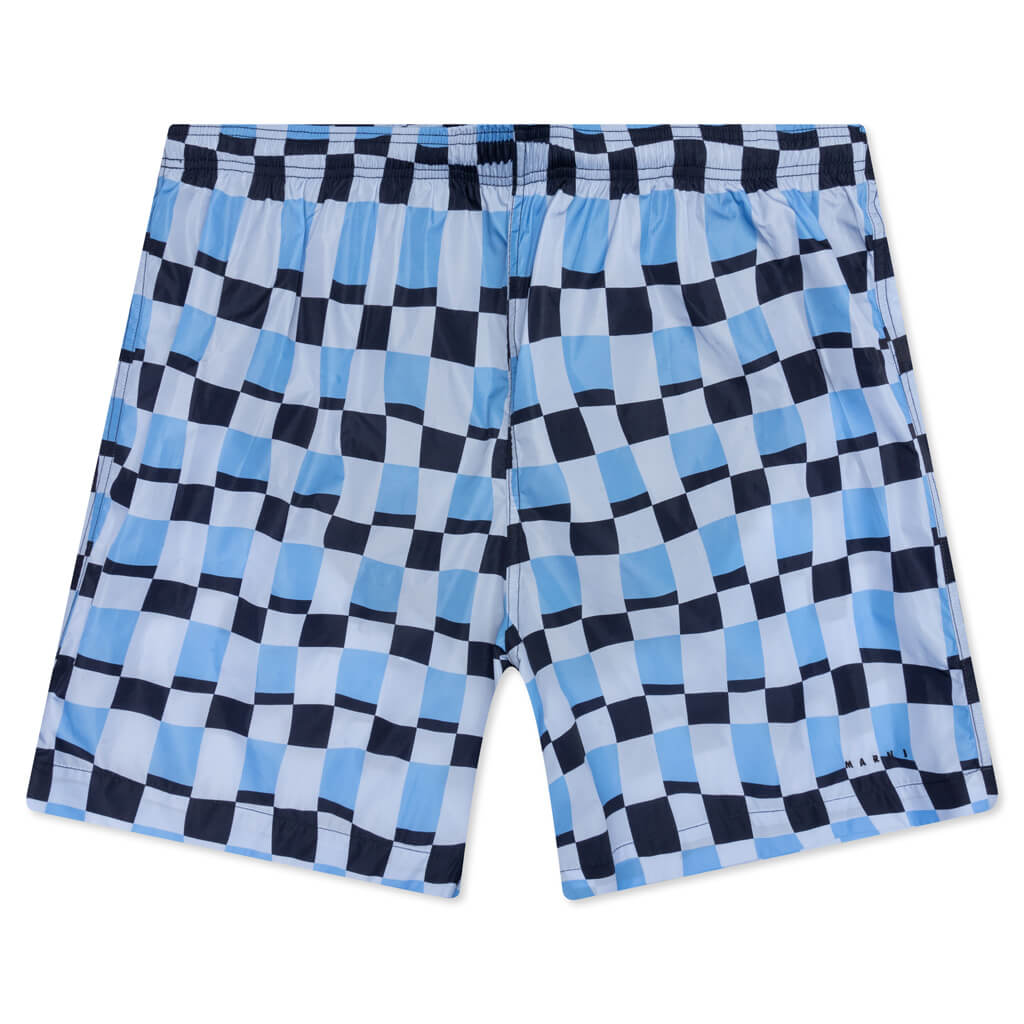 Relaxed Fit Swim Short - Powder Blue