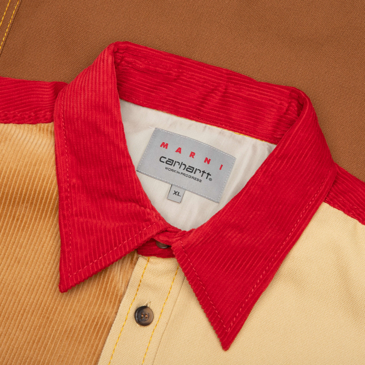 Marni x Carhartt WIP Color-Block L/S Overshirt - Tobacco