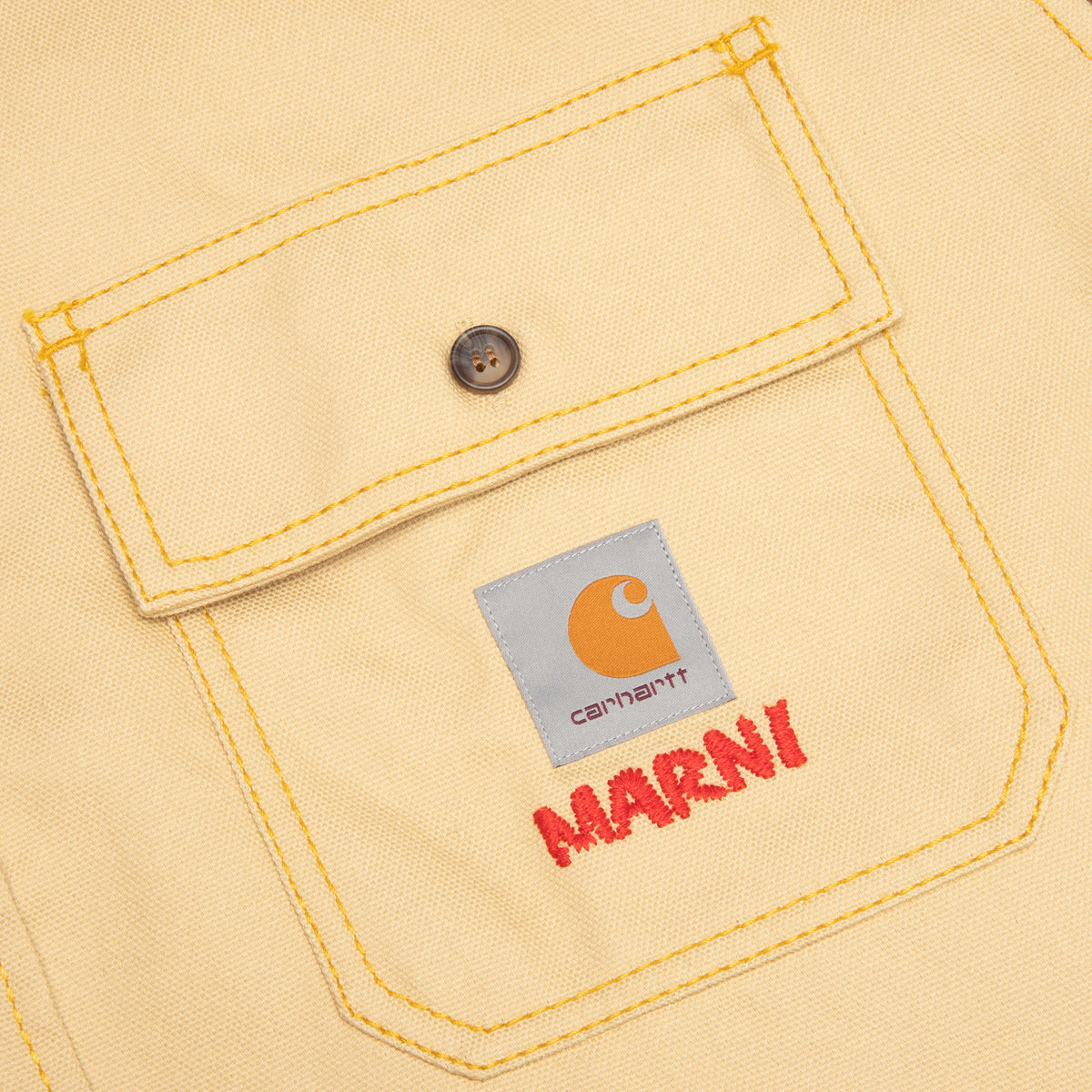 Marni x Carhartt WIP Color-Block L/S Overshirt - Tobacco