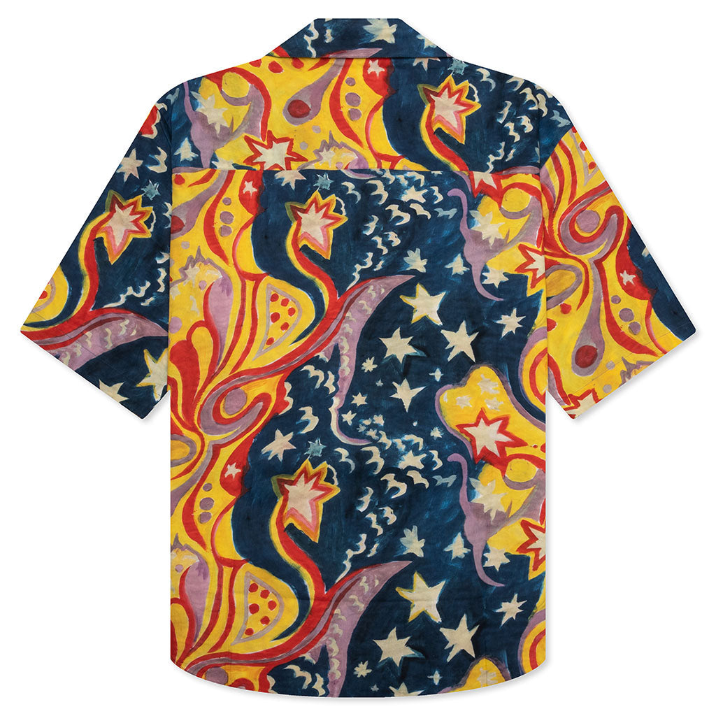 Marni x No Vacancy Inn Poplin Bowling Shirt - Royal