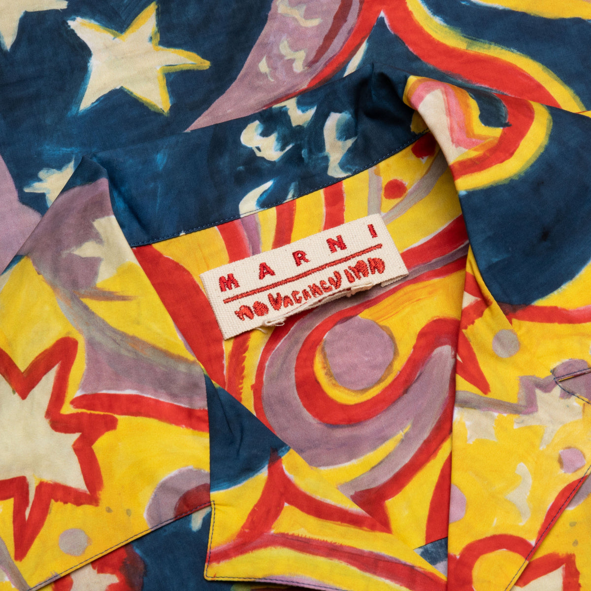 Marni x No Vacancy Inn Poplin Bowling Shirt - Royal
