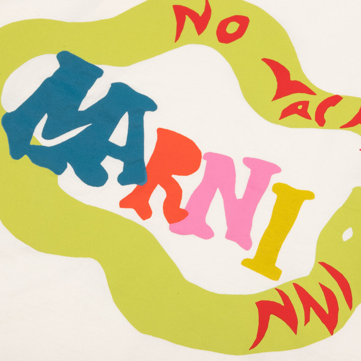 Marni x No Vacancy Inn Snake Logo T-Shirt - Limestone