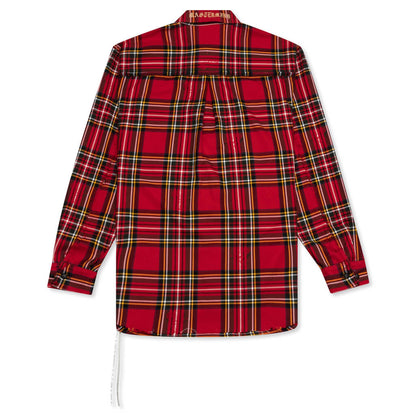 Reversible Shirt - Red Tartan Plaid
