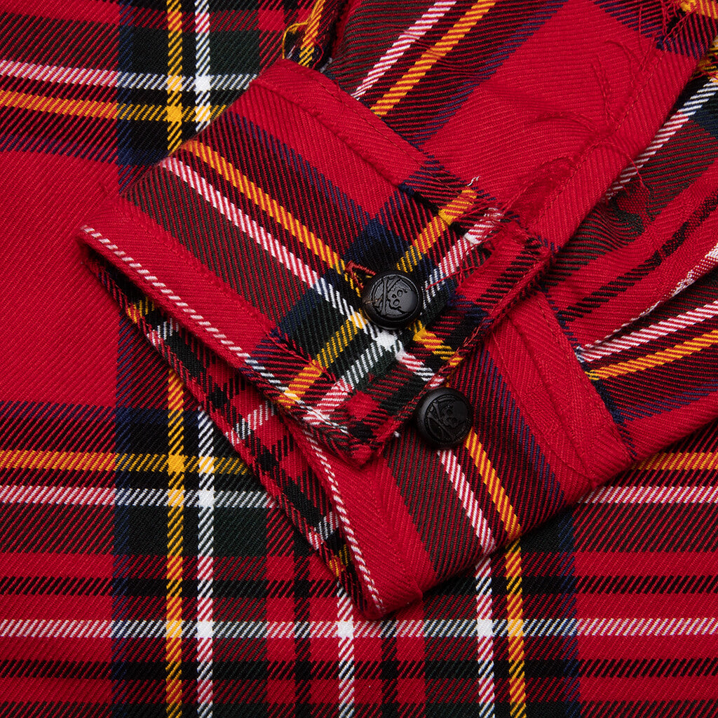 Reversible Shirt - Red Tartan Plaid