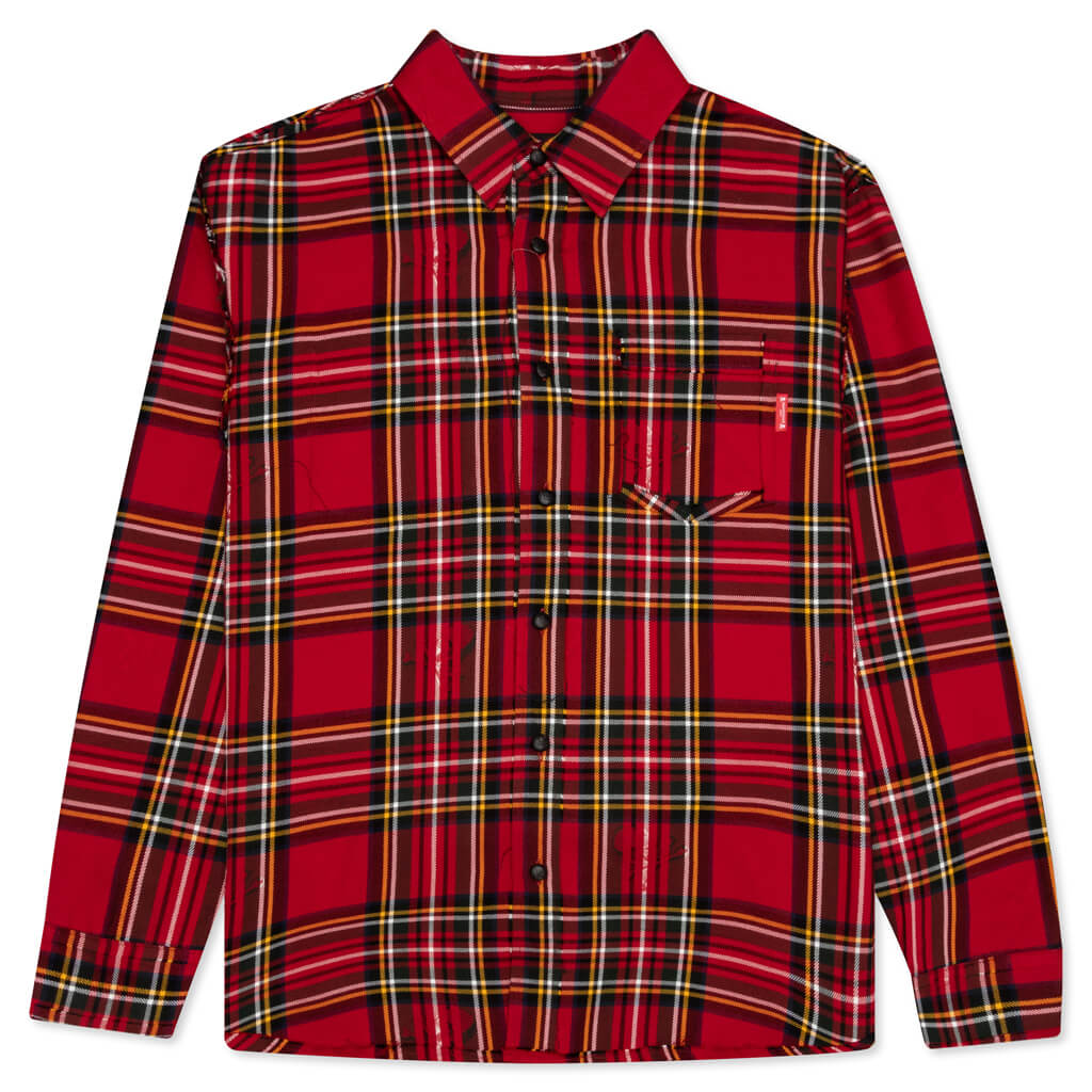 Reversible Shirt - Red Tartan Plaid