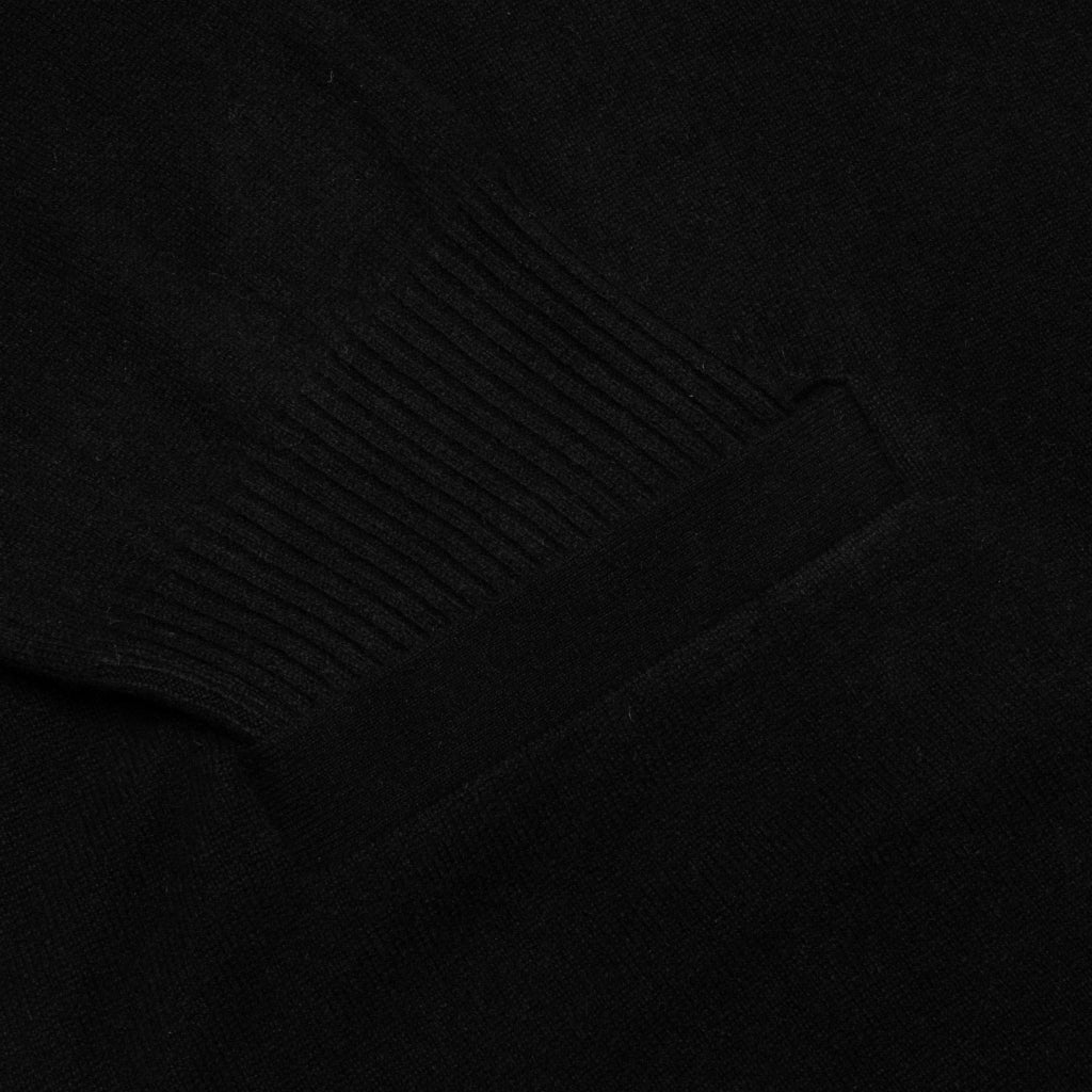 Baby Cashmere Intarsia Knit Sweater - Black