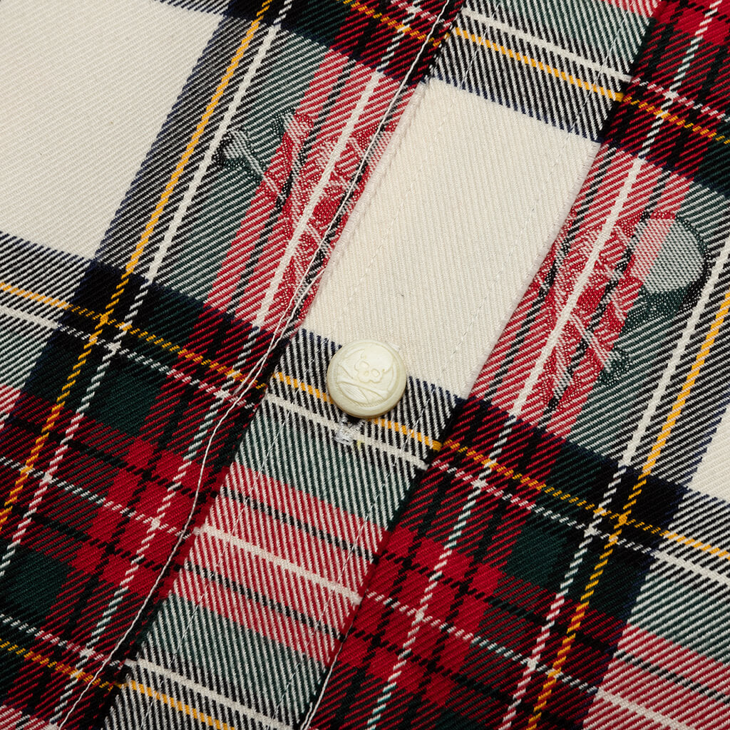 Reversible Embroidered Shirt - White Base
