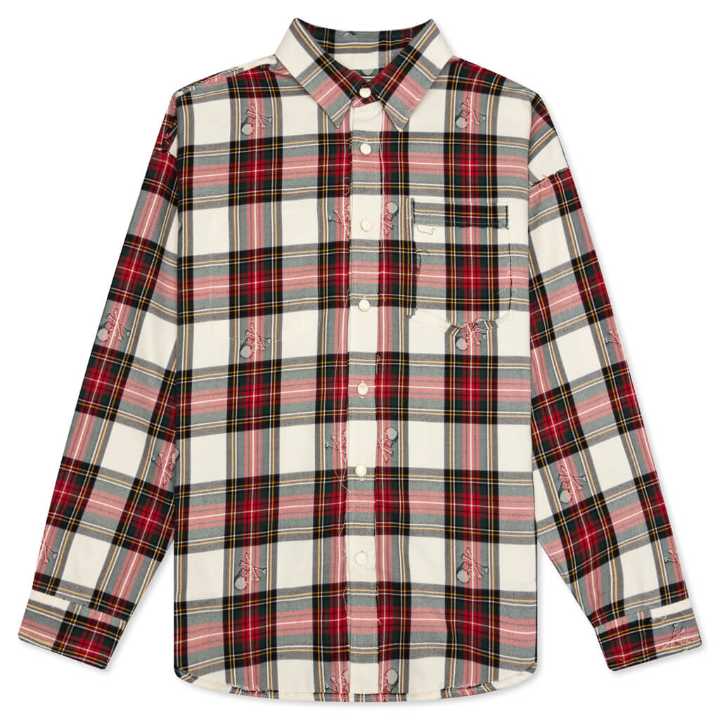 Reversible Embroidered Shirt - White Base