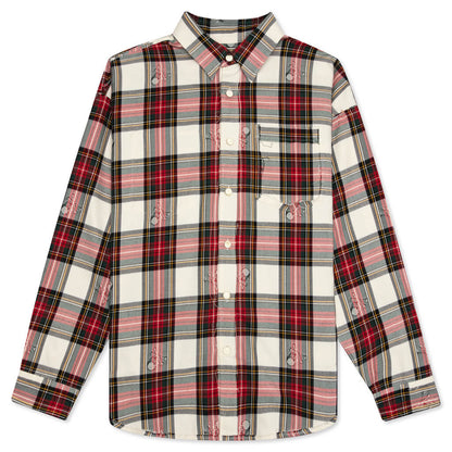 Reversible Embroidered Shirt - White Base