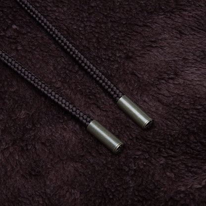 Cotton Fur Hoodie - Brown