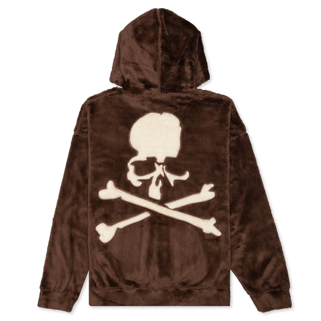 Cotton Fur Hoodie - Brown
