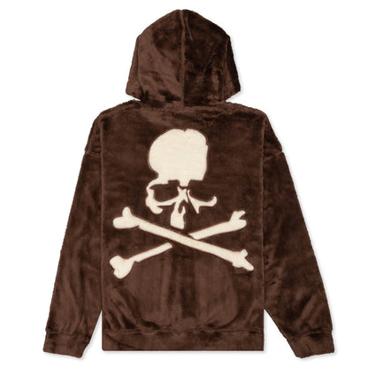 Cotton Fur Hoodie - Brown