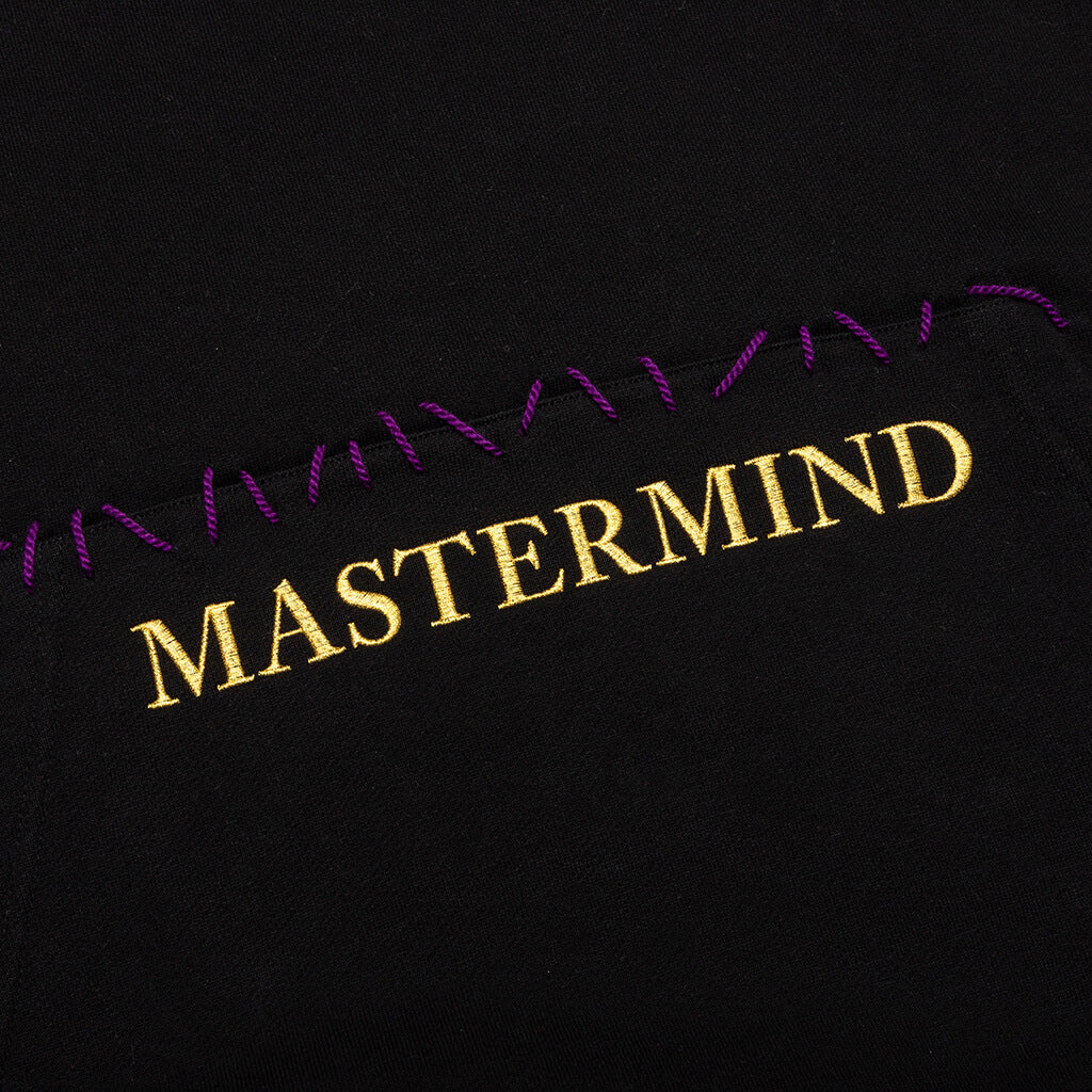 Hand Stitched Hoodie - Black