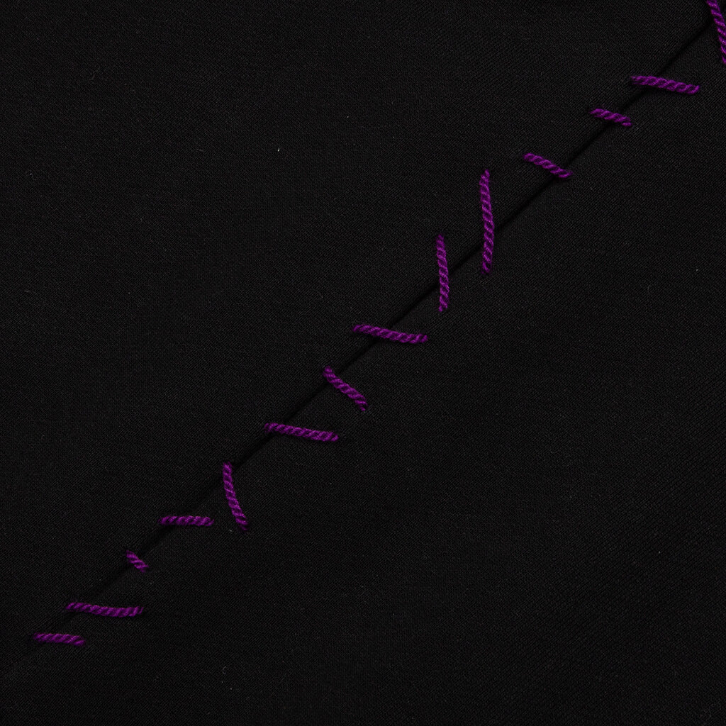 Hand Stitched Hoodie - Black