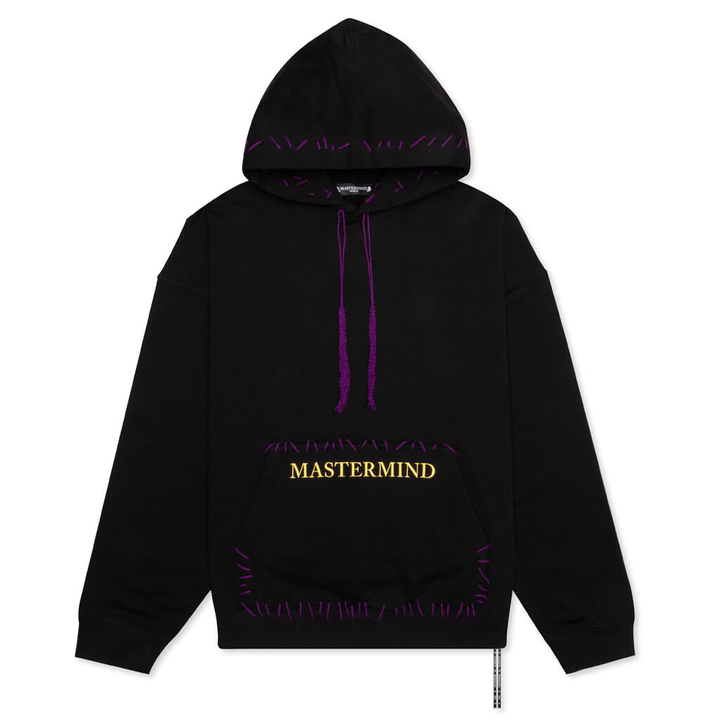 Hand Stitched Hoodie - Black