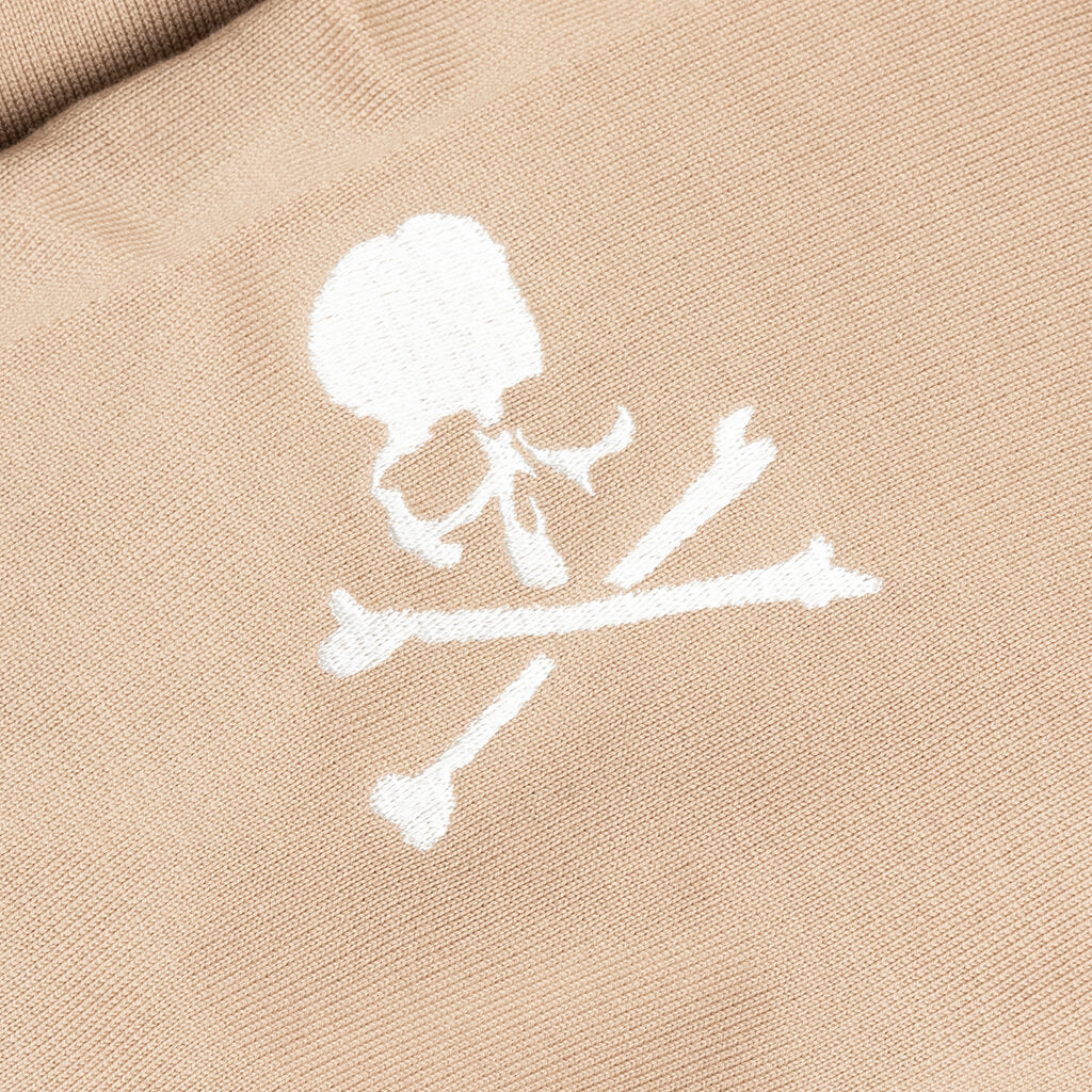Colored Logo Hoodie - Beige
