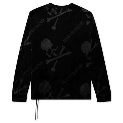 Velour All Over T-Shirt - Black/Charcoal