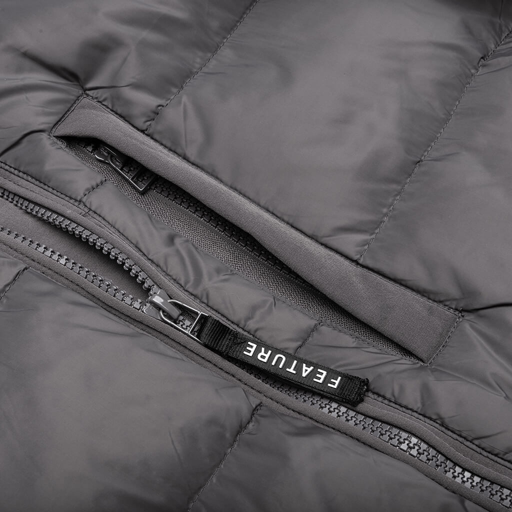 McCarthy Convertible Puffer Jacket - Slate Grey