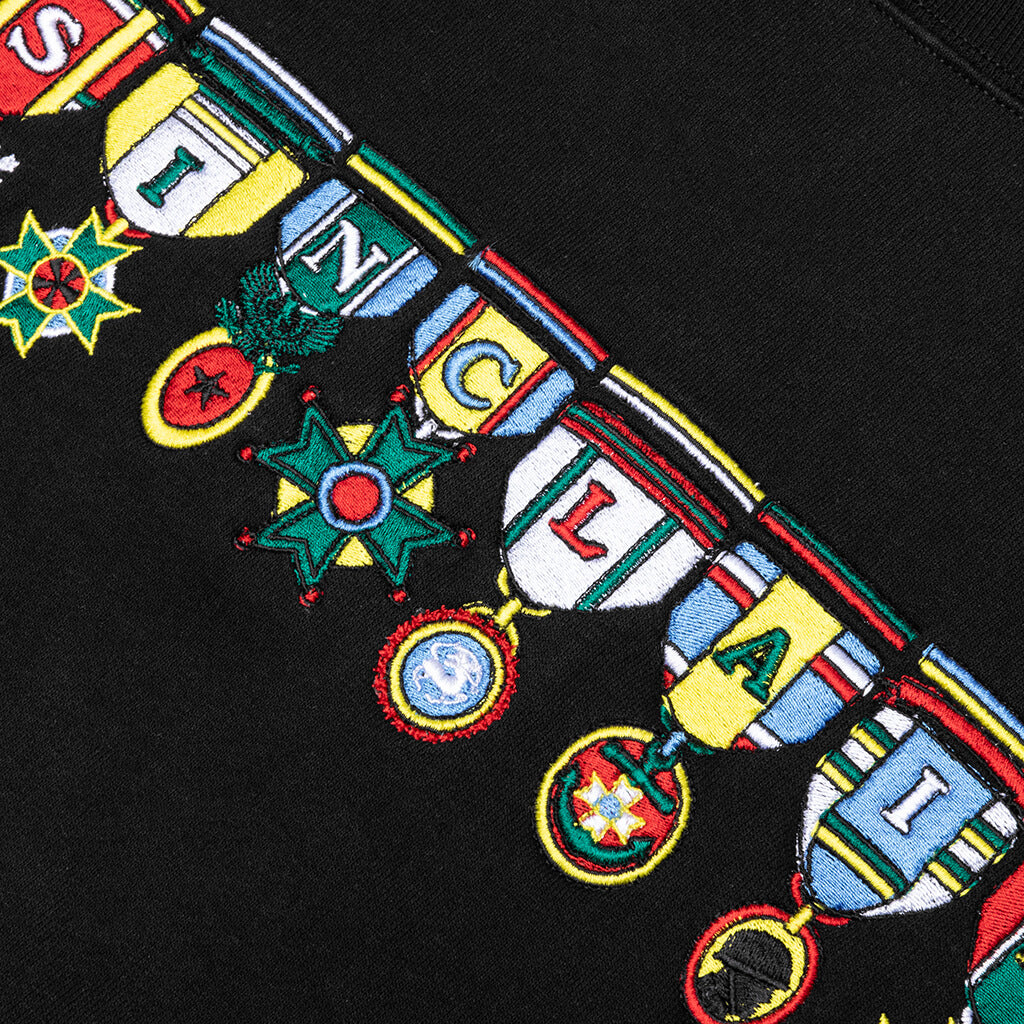 Medals Crewneck Sweatshirt - Black
