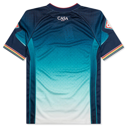 Mens Printed Football Top - Blue