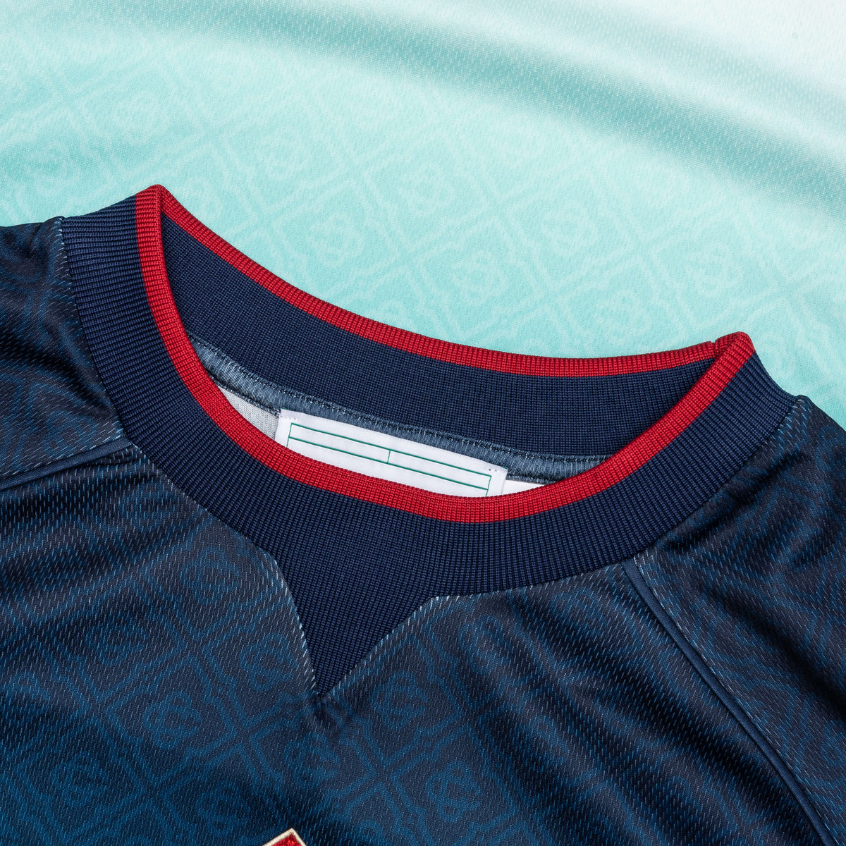 Mens Printed Football Top - Blue