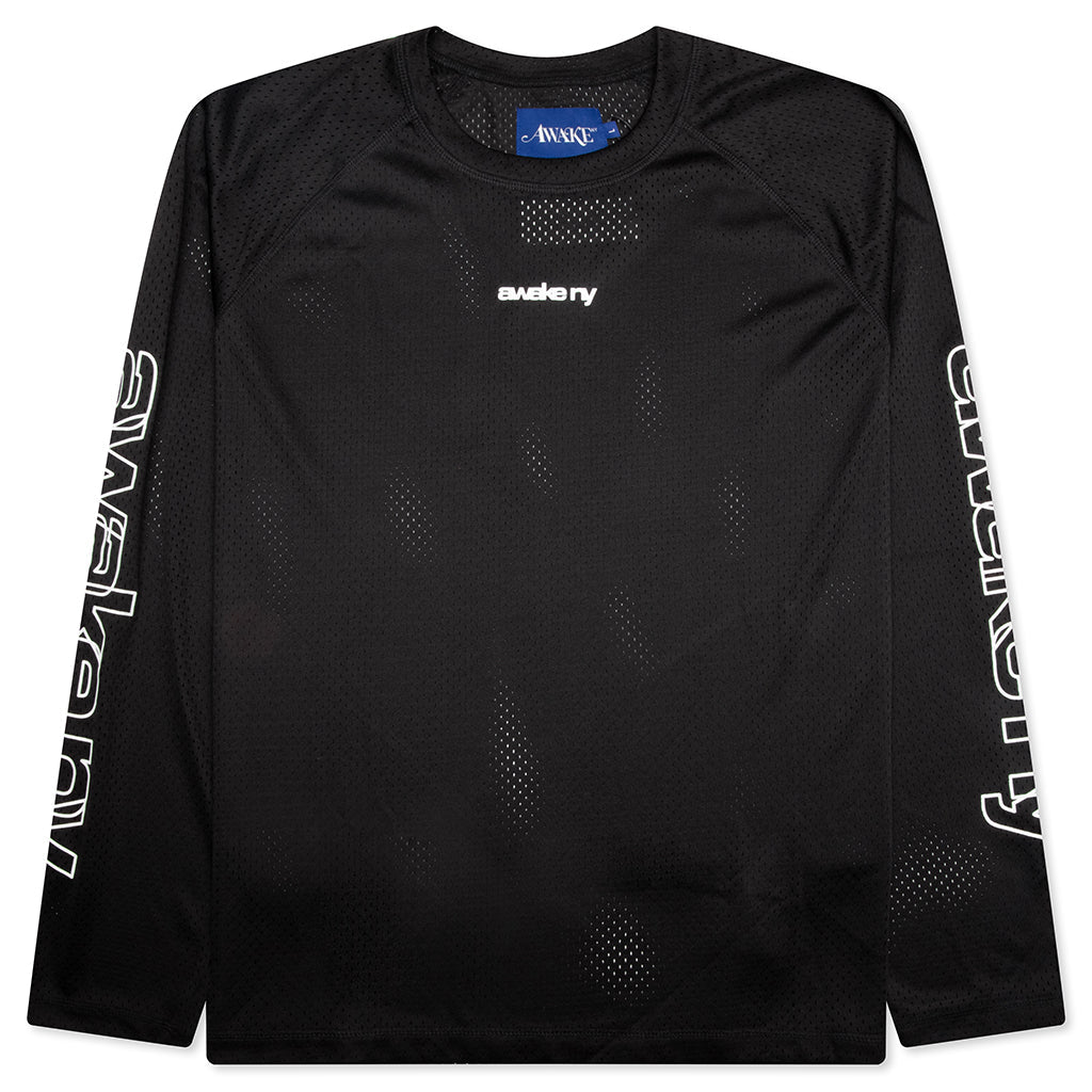 Mesh L/S Top - Black