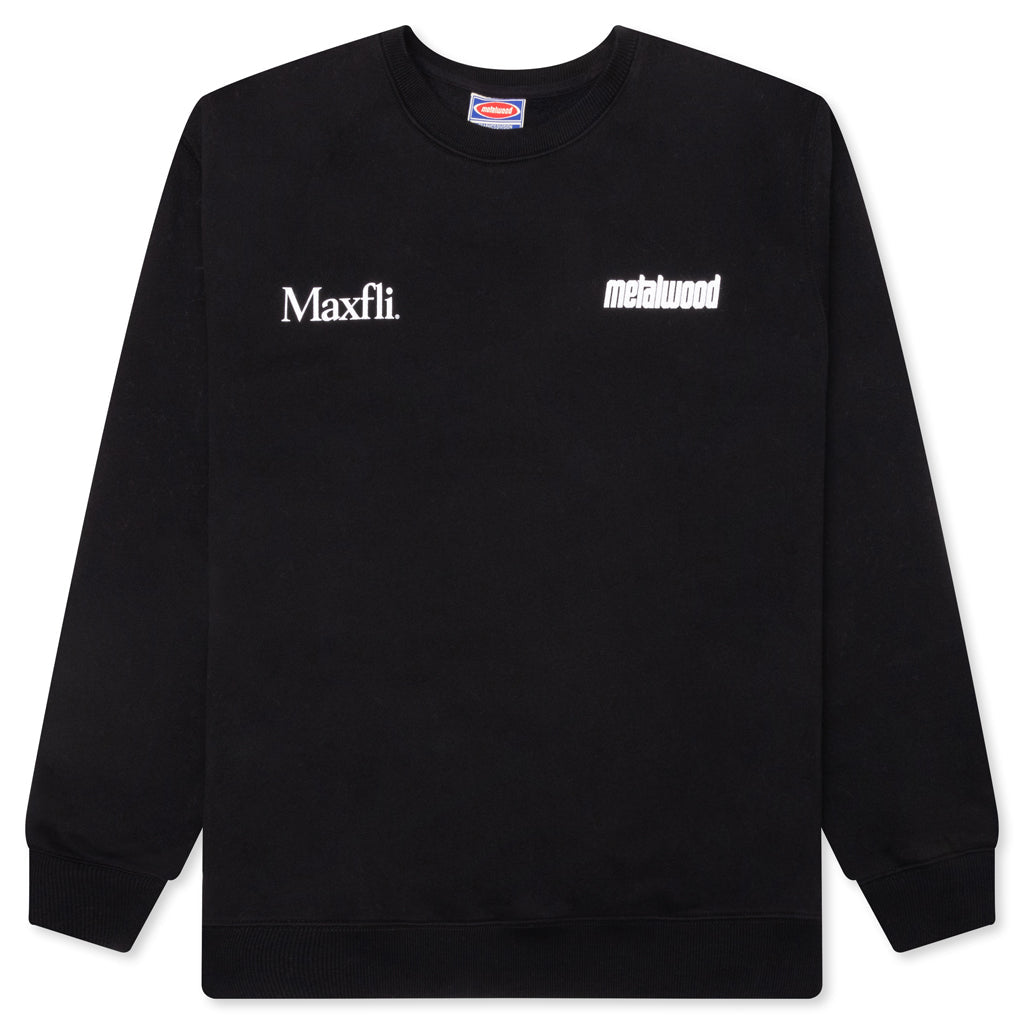 Metalwood x Maxfli Aussie Blade Crewneck Sweatshirt - Black
