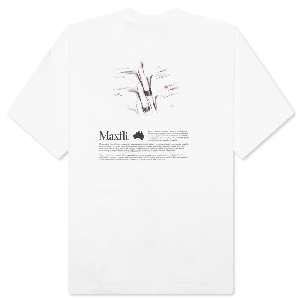 Metalwood x Maxfli Aussie Blade T-Shirt - White