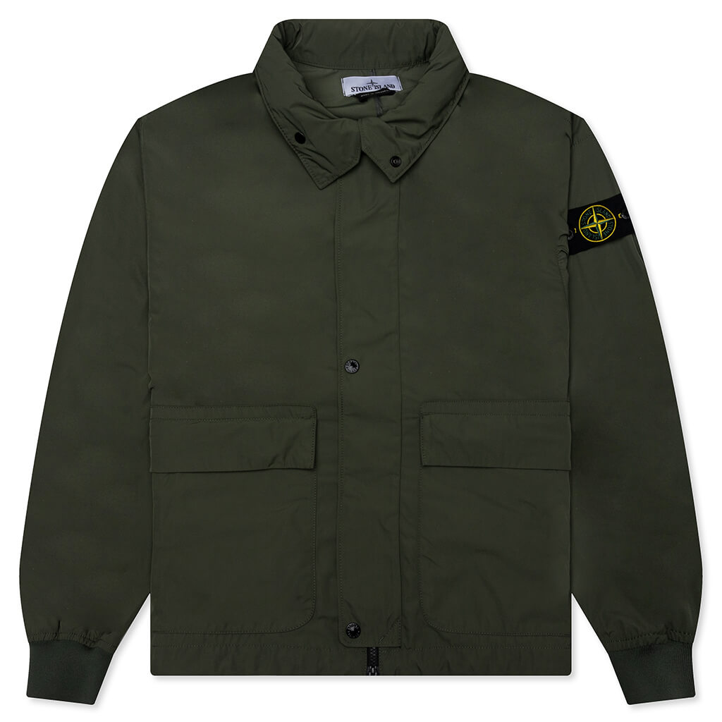 Micro Twill Hooded Jacket - Musk