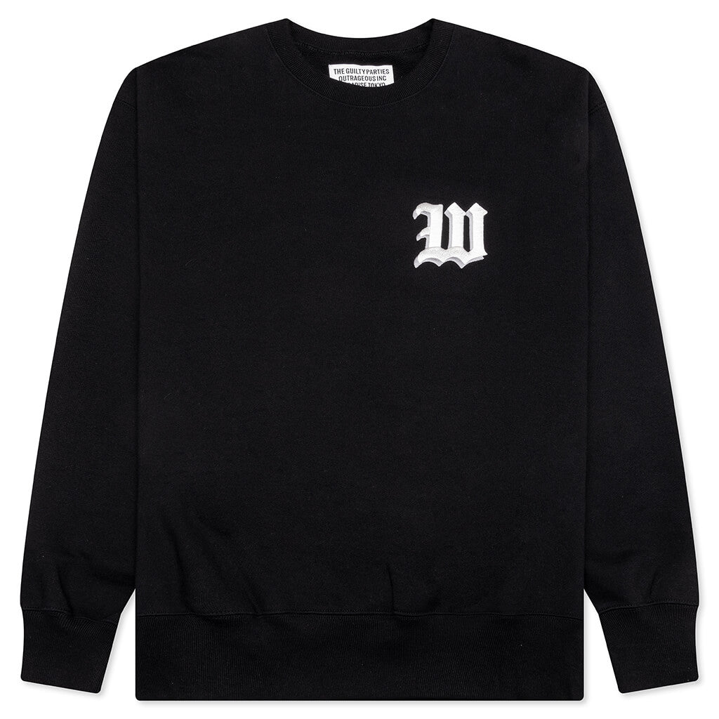 Middle Weight Crewneck Sweatshirt Type 2 - Black