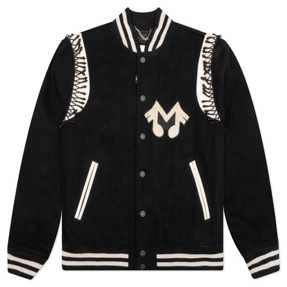 Chandelier Varsity Jacket - Black
