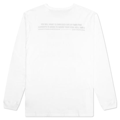 Drugs L/S T-Shirt - White