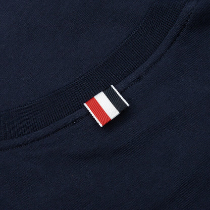 Midweight Jersey Stripe S/S Tee - Navy
