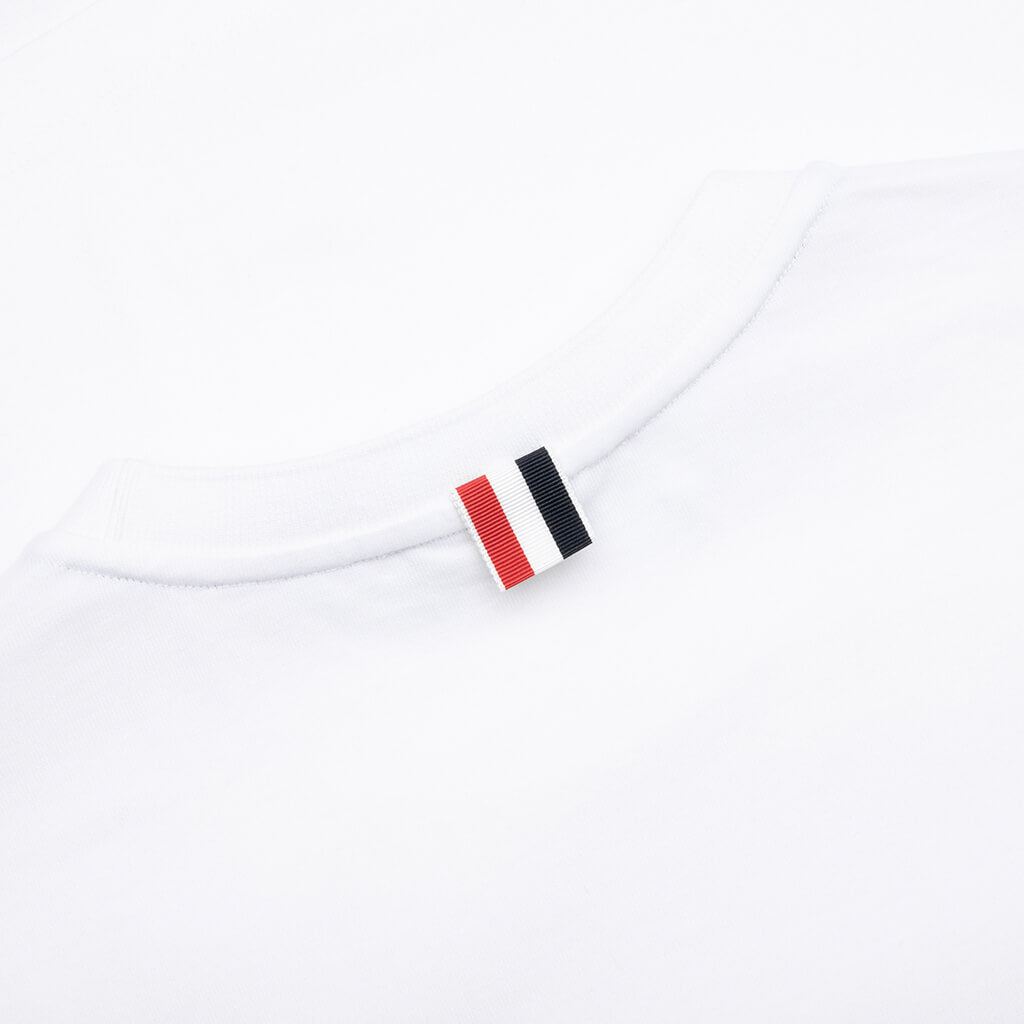 Midweight Jersey Stripe S/S Tee - White