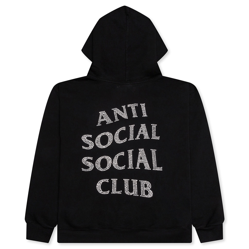 Mind Games Rhinestone Hoodie - Black