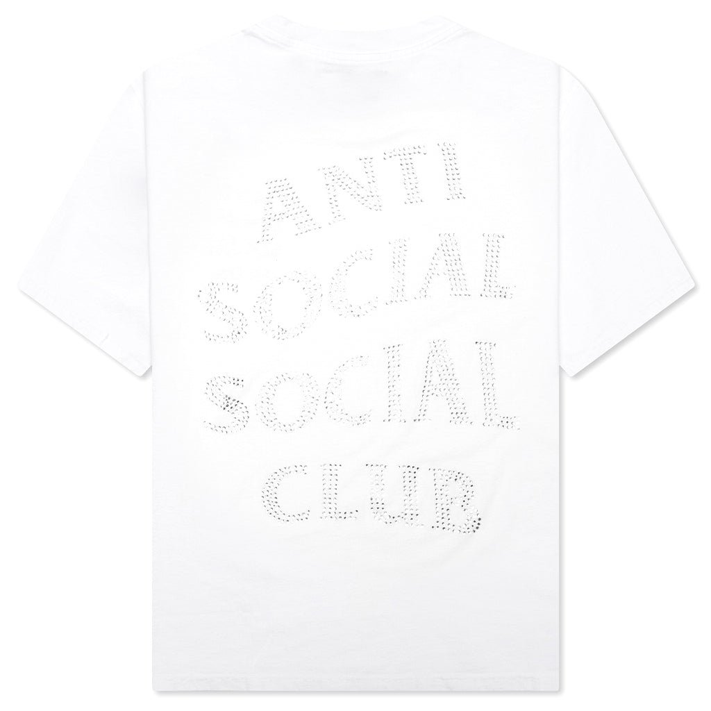 Mind Games Rhinestone Tee - White
