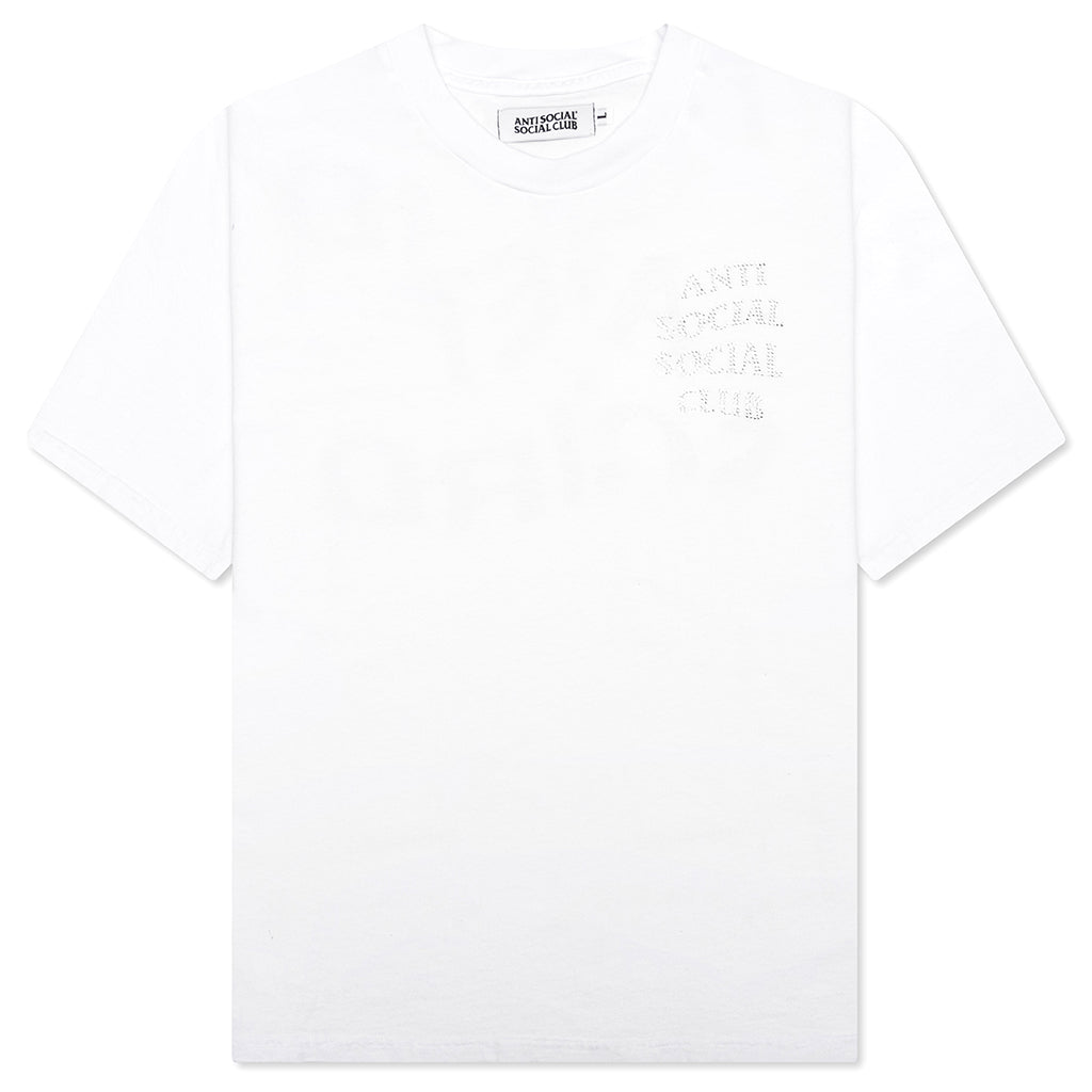 Mind Games Rhinestone Tee - White
