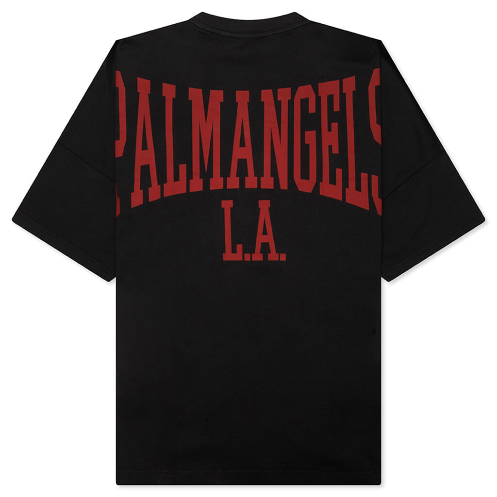 Mini College Over Tee - Black/Dark Red